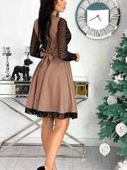 Load image into Gallery viewer, Long Sleeved Sheer Top Dress