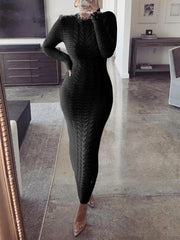Load image into Gallery viewer, Turtleneck Sweater Dress