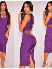 Load image into Gallery viewer, Back Button Decor Dress