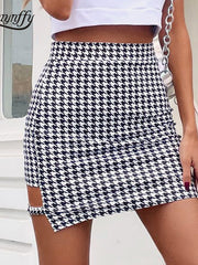 Load image into Gallery viewer, Asymmetrical Mini-skirt