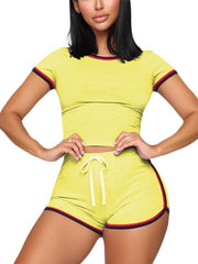 Load image into Gallery viewer, Sexy Crop Top + Shorts Tracksuit - vendach