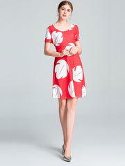 Load image into Gallery viewer, Leaf Print Dress