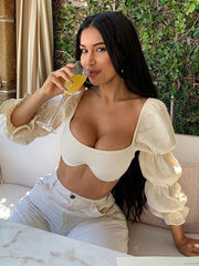 Load image into Gallery viewer, Lantern Sleeve Top