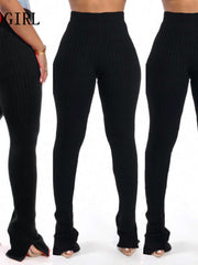 Load image into Gallery viewer, Side Slit Legs Pants