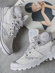 Load image into Gallery viewer, Women's Canvas Ankle Boots