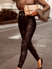 Load image into Gallery viewer, Scrunch Leather Pants