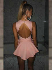 Load image into Gallery viewer, Deep V-Neck Petal Dress