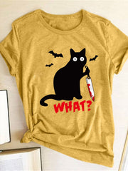 Load image into Gallery viewer, Murderous Black Cat T-Shirt