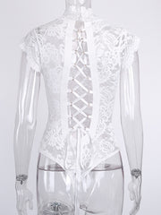 Load image into Gallery viewer, Floral Lace Bodysuit
