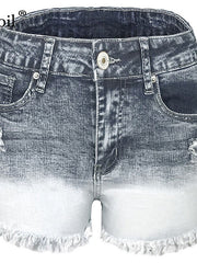 Load image into Gallery viewer, High Waist Frayed Shorts