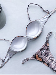 Load image into Gallery viewer, Snakeskin Bikini
