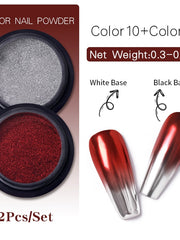 Load image into Gallery viewer, Metallic Color Nail Powder