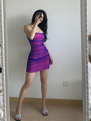 Load image into Gallery viewer, Purple Bodycon Dress