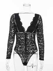 Load image into Gallery viewer, Floral Lace Bodysuit