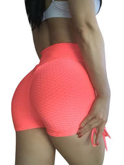 Load image into Gallery viewer, Side Tie High Waisted Booty Shorts