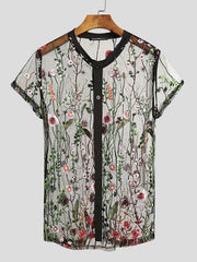 Load image into Gallery viewer, Embroidered Sheer Shirt