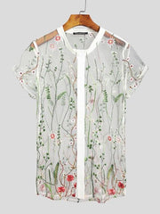Load image into Gallery viewer, Embroidered Sheer Shirt