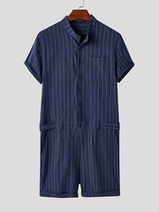 Load image into Gallery viewer, Striped Romper