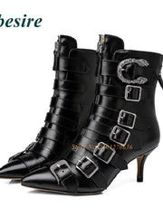 Load image into Gallery viewer, Multi Buckle High Heel