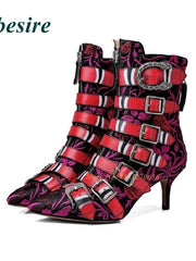 Load image into Gallery viewer, Multi Buckle High Heel