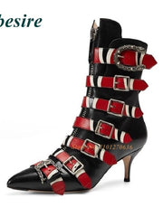 Load image into Gallery viewer, Multi Buckle High Heel