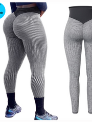 Load image into Gallery viewer, High Waist Booty Enhancing Texture Leggings