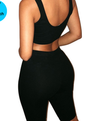 Load image into Gallery viewer, Crop Top Tank Top and Bicycle Shorts