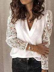 Load image into Gallery viewer, Lace Long Sleeve Top
