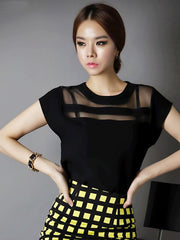 Load image into Gallery viewer, Sheer Detailed Top