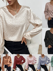 Load image into Gallery viewer, Long Sleeve V-Neck Top