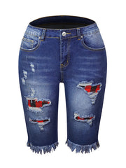 Load image into Gallery viewer, Ripped Jeans Shorts