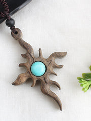 Load image into Gallery viewer, Hood/Natural Stone Pendant Necklace
