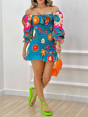 Load image into Gallery viewer, Off-Shoulder Ruffle Dress