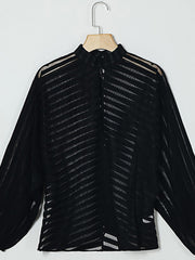 Load image into Gallery viewer, Sheer Stripe Shirt