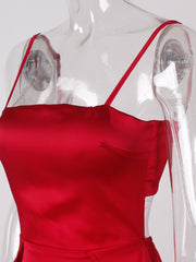 Load image into Gallery viewer, Long Satin Dress