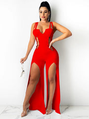 Load image into Gallery viewer, Double Leg Split Jumpsuit