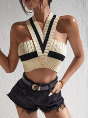 Load image into Gallery viewer, Knitted Halter Crop Top