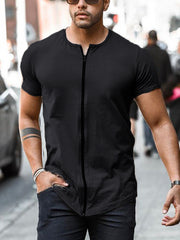 Load image into Gallery viewer, Front Zipper T-Shirt