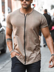 Load image into Gallery viewer, Front Zipper T-Shirt