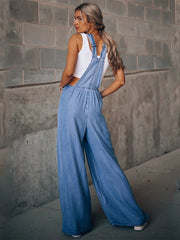 Load image into Gallery viewer, Denim Overalls Jumpsuit