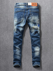 Load image into Gallery viewer, Streetwear Fashion Men Jeans Slim Fit