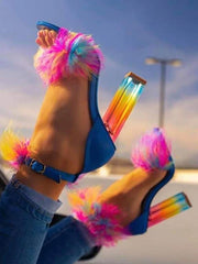 Load image into Gallery viewer, High Heels With Fur