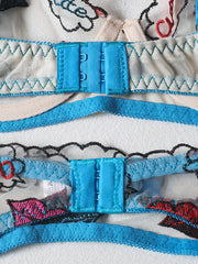 Load image into Gallery viewer, Sheer Embroidered Lingerie Set