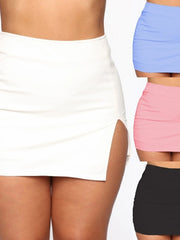 Load image into Gallery viewer, Side Slit Mini Skirt