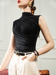 Load image into Gallery viewer, Gathered Turtleneck Top