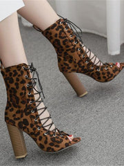 Load image into Gallery viewer, Lace-up High Heel