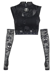 Load image into Gallery viewer, Gothic Crop Top