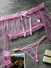 Load image into Gallery viewer, Sheer Lingerie Set