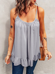 Load image into Gallery viewer, Ruffled Spaghetti Strap Tank