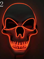 Load image into Gallery viewer, Skull LED Glowing Halloween Mask
